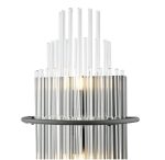 Lukas 2lt Wall Light Satin Black & Glass - Image 2
