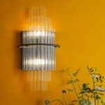 Lukas 2lt Wall Light Satin Black & Glass - Image 6
