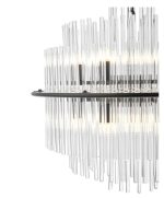 Lukas 13lt Pendant Satin Black & Glass - Image 2