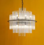 Lukas 13lt Pendant Satin Black & Glass - Image 5