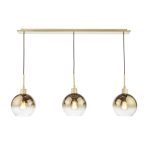 Lycia 3lt Bar Pendant Satin Gold & Gold Ombre Glass - Image 2