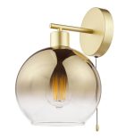 Lycia Wall Light Satin Gold & Gold Ombre Glass - Image 2