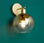 Lycia Wall Light Satin Gold & Gold Ombre Glass - Image 5