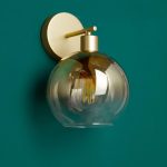 Lycia Wall Light Satin Gold & Gold Ombre Glass - Image 6