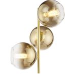 Lycia 3lt Floor Lamp Satin Gold & Gold Ombre Glass - Image 2