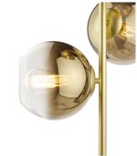Lycia 3lt Floor Lamp Satin Gold & Gold Ombre Glass - Image 3