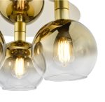 Lycia 3lt Flush Satin Gold & Gold Ombre Glass - Image 2
