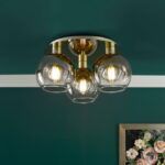 Lycia 3lt Flush Satin Gold & Gold Ombre Glass - Image 5