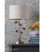 Laura Ashley Lyndale Table Lamp Distressed Silver Leaf & Cream With Shade - Image 3