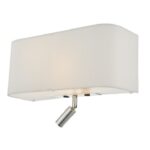 Ronda 3lt Wall Light Ivory With LED Reading Light
