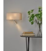 Ronda 3lt Wall Light Ivory With LED Reading Light - Image 7