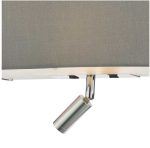 Ronda 3lt Wall Light Grey With LED Reading Light - Image 5
