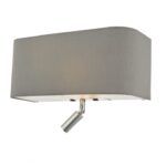Ronda 3lt Wall Light Grey With LED Reading Light