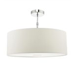 Ronda White Faux Silk Easy Fit Shade 60cm