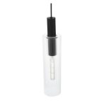 Ruben 4lt Bar Pendant Satin Black & Ribbed Glass - Image 5