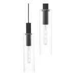 Ruben 6lt Bar Pendant Satin Black & Ribbed Glass - Image 2