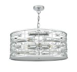 Seville 6lt Pendant Crystal Polished Chrome