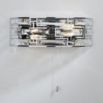 Seville 2lt Wall Light Crystal Polished Chrome - Image 5
