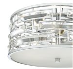 Seville 3lt Flush Polished Chrome Crystal With Diffuser - Image 2