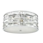 Seville 3lt Flush Polished Chrome Crystal With Diffuser