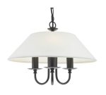 Sivan 3lt Pendant Matt Black With Shade - Image 2
