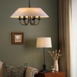 Sivan 6lt Pendant Matt Black With Shade - Image 6