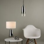 Smokey Easy Fit Pendant Graduated Chromed Glass - Image 6