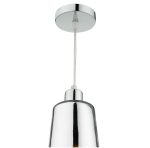 Smokey Easy Fit Pendant Graduated Chromed Glass - Image 2