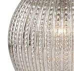 Sonia Dual Light Table Lamp Antique Brass & Silver Glass With Shade - Image 3