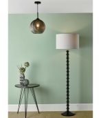 Soren 1lt Pendant Black & Smoked Textured Glass - Image 7