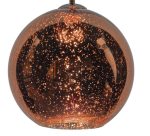 Speckle 1lt Electro Plated Pendant Copper Finish - Image 3