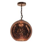 Speckle 1lt Electro Plated Pendant Copper Finish