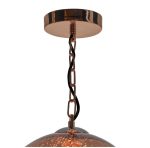 Speckle 1lt Electro Plated Pendant Copper Finish - Image 2