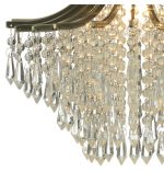 Suri 1lt Pendant Antique Brass Faceted Glass - Image 2
