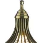 Suri 1lt Pendant Antique Brass Faceted Glass - Image 3