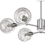 Tyka 6lt Semi Flush Polished Chrome & Glass - Image 2