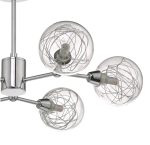 Tyka 6lt Semi Flush Polished Chrome & Glass - Image 3
