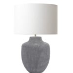 Udine Table Lamp Textured Grey (Base Only)
