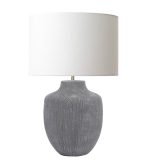 Udine Table Lamp Textured Grey (Base Only)