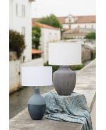 Udine Table Lamp Textured Grey (Base Only) - Image 5
