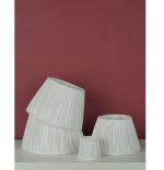 Ulyana Ivory Faux Silk Pleated Shade 35cm - Image 5