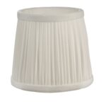 Ulyana Ivory Faux Silk Pleated Shade 14cm