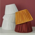 Ulyana Ivory Faux Silk Pleated Shade 35cm - Image 4