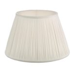 Ulyana Ivory Faux Silk Pleated Shade 35cm