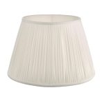 Ulyana Ivory Faux Silk Pleated Shade 40cm