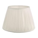 Ulyana Ivory Faux Silk Pleated Shade 40cm