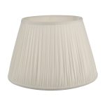 Ulyana Ivory Faux Silk Pleated Shade 45cm