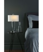 Utara Table Lamp Polished Chrome With Shade - Image 5