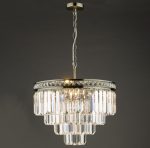 Vyana 4lt Pendant Antique Brass Crystal - Image 6