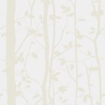 Laura Ashley Cottonwood Pearlescent White Wallpaper